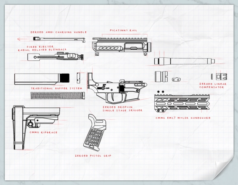 PISTOL, BANSHEE, MkGs, 40 S&W, 8